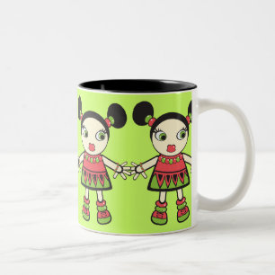 Caneca De Café Em Dois Tons Bebê da melancia