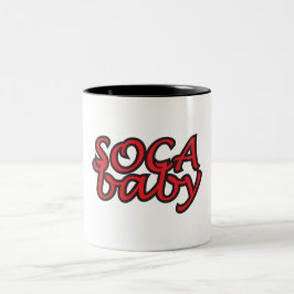 Caneca De Café Em Dois Tons Bebê Soca