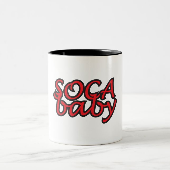 Caneca De Café Em Dois Tons Bebê Soca (Centro)