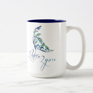 Caneca De Café Em Dois Tons bebida do estilo 2btru2you