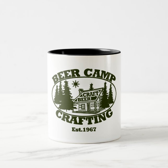 Caneca De Café Em Dois Tons Beer Camp Crafting Est.1967 (Centro)