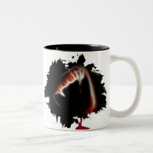 Caneca De Café Em Dois Tons Beijo da morte de um vampiro