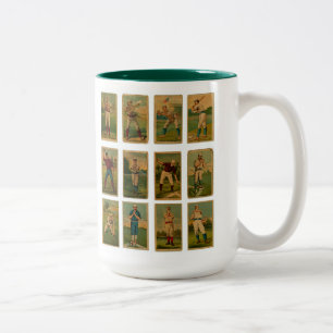 Caneca De Café Em Dois Tons Beisebol Vintage