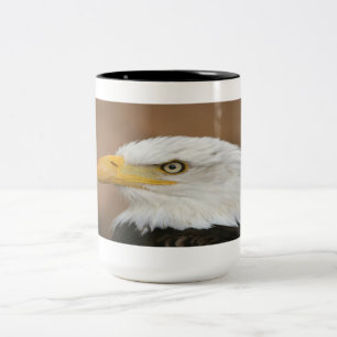 Caneca De Café Em Dois Tons Bela Águia Balda
