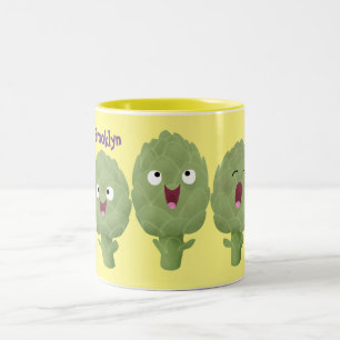 Caneca De Café Em Dois Tons Bela canção de alcachofras