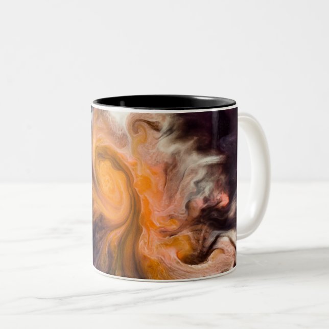 Caneca De Café Em Dois Tons Bela Cosmos (Frente Esquerda)