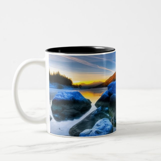 Caneca De Café Em Dois Tons Bela taça de sol do Exterior (Esquerda)