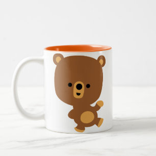 Caneca De Café Em Dois Tons Bela tira "Boa Visibilidade" Ursa Mug