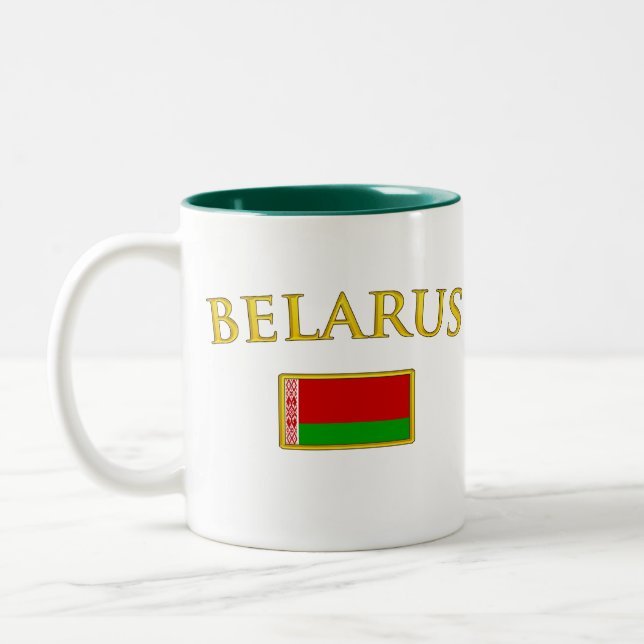 Caneca De Café Em Dois Tons Belarus dourado (Esquerda)