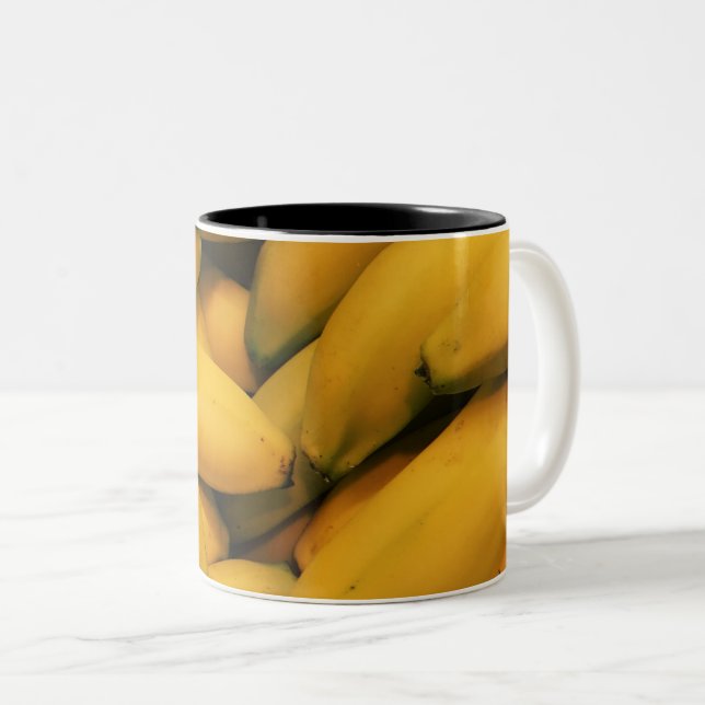 Caneca De Café Em Dois Tons Belas Frutas (Frente Esquerda)