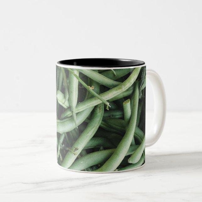 Caneca De Café Em Dois Tons Belas Frutas (Frente Esquerda)