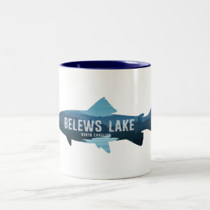 Caneca De Café Em Dois Tons Belews Lake Carolina do Norte