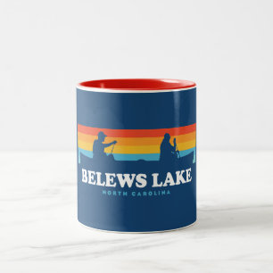 Caneca De Café Em Dois Tons Belews Lake North Carolina Canoe