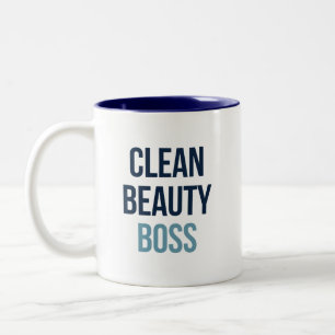 Caneca De Café Em Dois Tons Beleza limpa Chefe Café Mug para Beautycounter