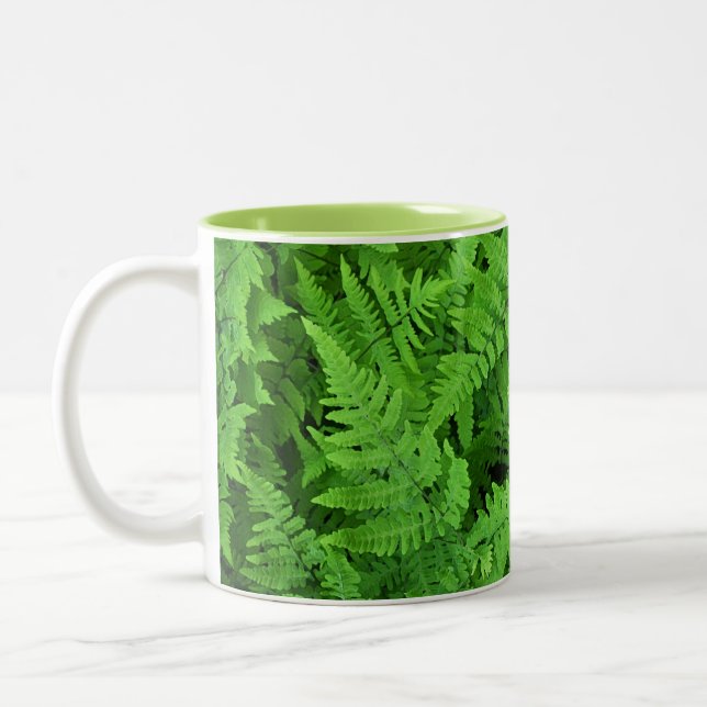 Caneca De Café Em Dois Tons Beleza verde (Esquerda)