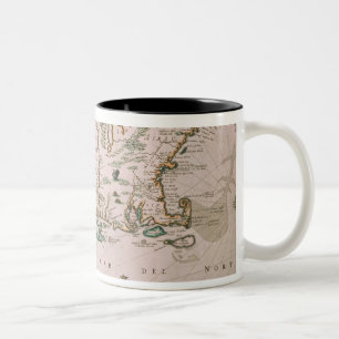 Caneca De Café Em Dois Tons Bélgica nova, placa do "atlas Contractus" c.1671