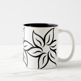 Caneca De Café Em Dois Tons Belo Campeonato de Flores