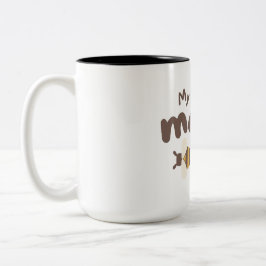Caneca De Café Em Dois Tons Belo Design de Mug.