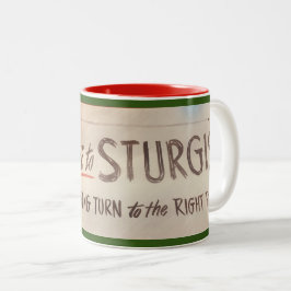 Caneca De Café Em Dois Tons Bem-Vindo A Sturgis