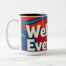 Caneca De Café Em Dois Tons Bem-vindo em