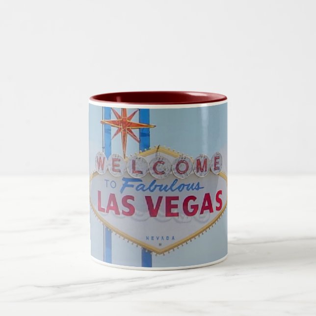 Caneca De Café Em Dois Tons Bem-vindos ao Fabuloso Tone Mug de Las Vegas (Centro)