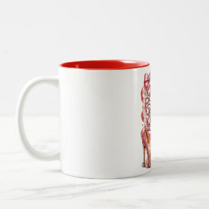 Caneca De Café Em Dois Tons Bendito além da medida no meu aniversário