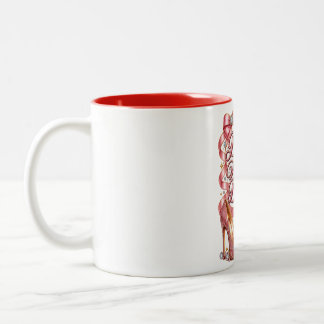 Caneca De Café Em Dois Tons Bendito além da medida no meu aniversário