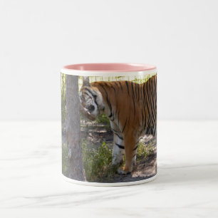 Caneca De Café Em Dois Tons Bengali 008 do tigre