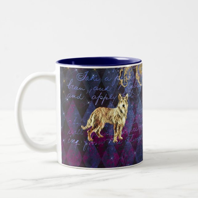 Caneca De Café Em Dois Tons Berger Picard Mug - Fawn e Brindle (Esquerda)
