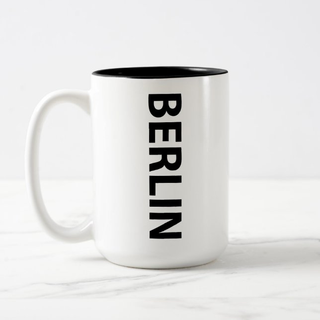 Caneca De Café Em Dois Tons Berlim Alemanha (Esquerda)