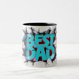 Caneca De Café Em Dois Tons Best dad