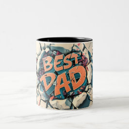 Caneca De Café Em Dois Tons Best dad