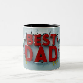 Caneca De Café Em Dois Tons Best dad