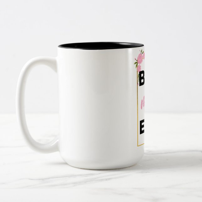 Caneca De Café Em Dois Tons Best Mom Ever black (Esquerda)