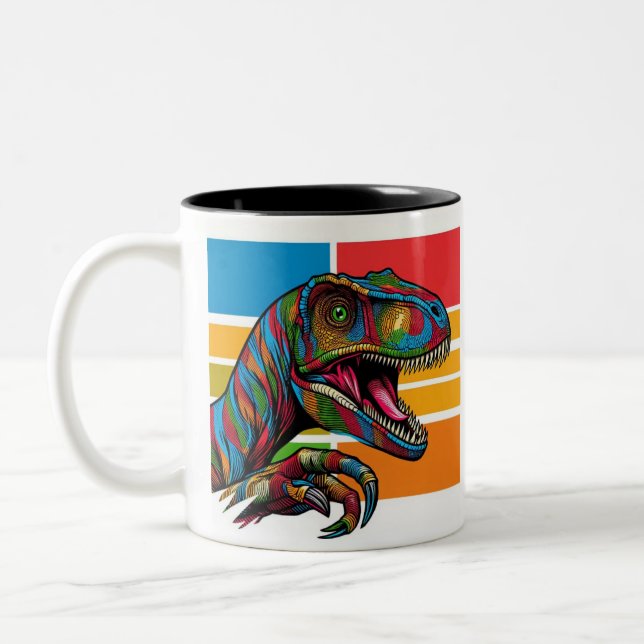 Caneca De Café Em Dois Tons Bestas Antigas (Esquerda)