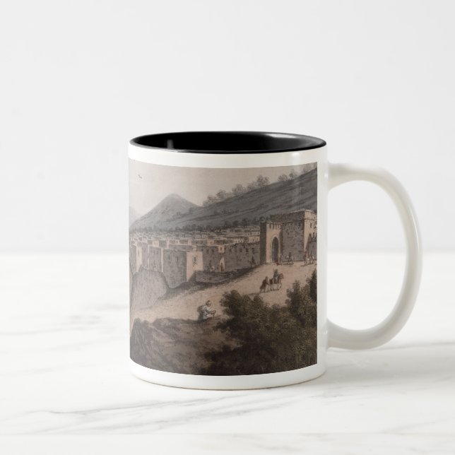 Caneca De Café Em Dois Tons Bethlehem em Palestina, ideia da parte principal (Direita)