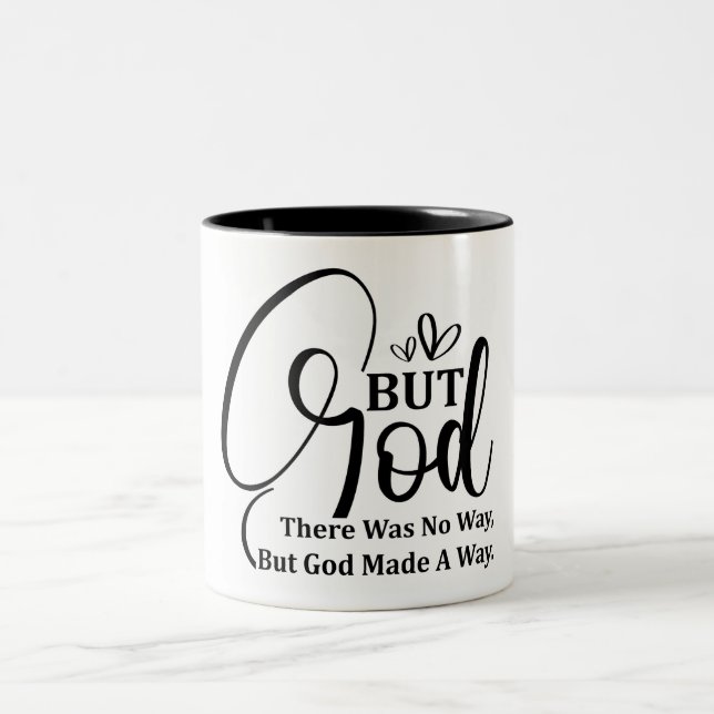 Caneca De Café Em Dois Tons Bíblia Cristã Inspiradora Verso (Centro)
