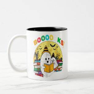 Caneca De Café Em Dois Tons Biblioteca de Livros de Professores do Dia de as B