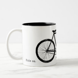 Caneca De Café Em Dois Tons Bicicleta