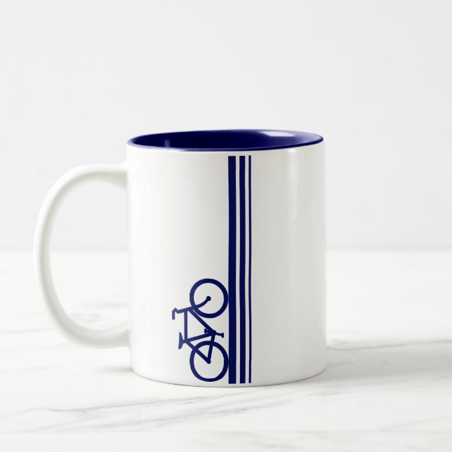 Caneca De Café Em Dois Tons Bicicleta (Esquerda)