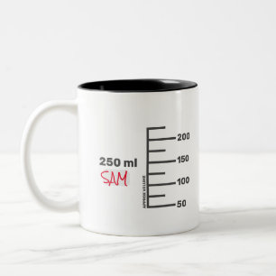 Caneca De Café Em Dois Tons Bicicleta Branca Personalizada do Laboratório de