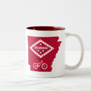 Caneca De Café Em Dois Tons Bicicleta de Montanha Arkansas