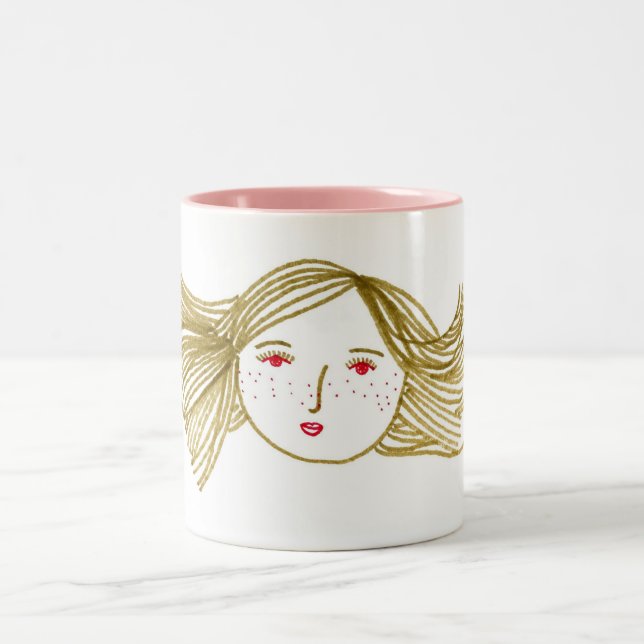 Caneca De Café Em Dois Tons Bicicleta fundida (Centro)