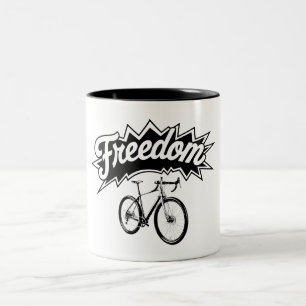 Caneca De Café Em Dois Tons Bicicletas São Liberdade
