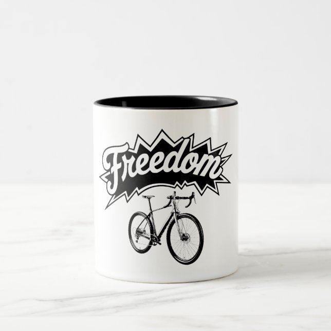Caneca De Café Em Dois Tons Bicicletas São Liberdade (Centro)