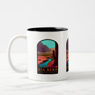 Caneca De Café Em Dois Tons Big Bend State Park Texas