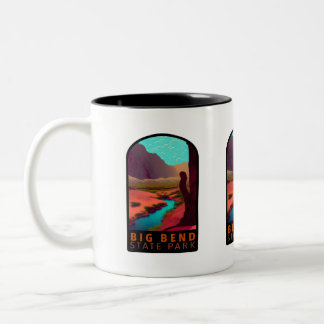 Caneca De Café Em Dois Tons Big Bend State Park Texas