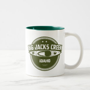 Caneca De Café Em Dois Tons Big Jacks Creek Wild E Rio Cênico Idaho Kayaki