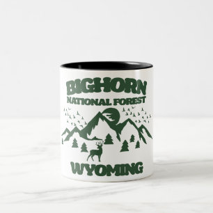 Caneca De Café Em Dois Tons Bighorn National Forest Wyoming