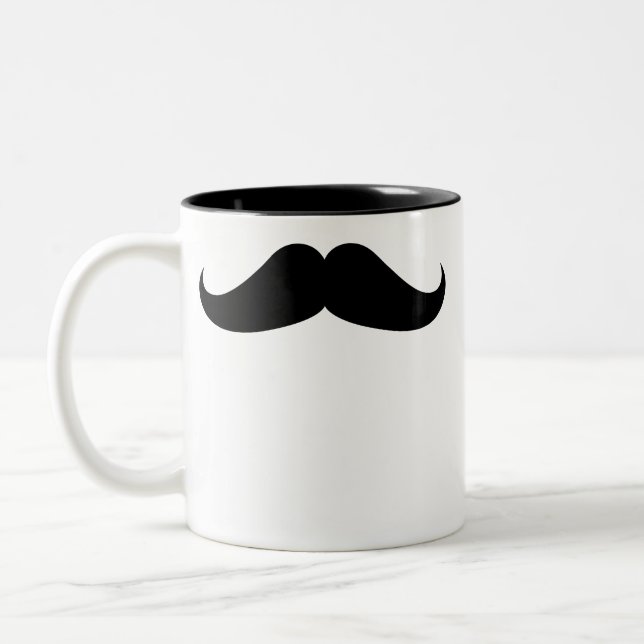 Caneca De Café Em Dois Tons Bigode do guiador (Esquerda)